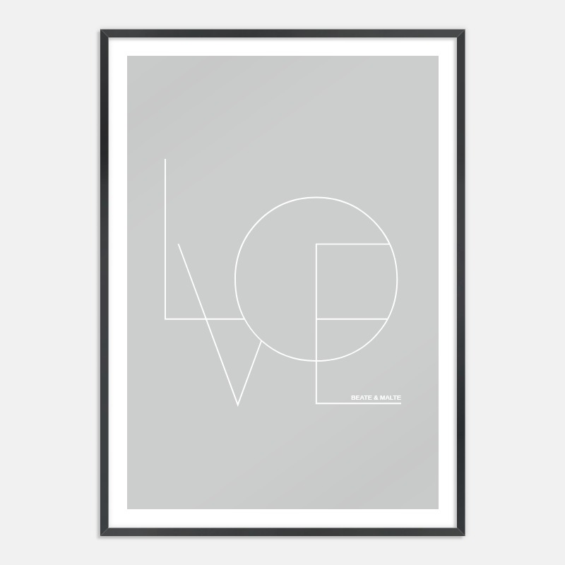 Poster "Geometric Love"